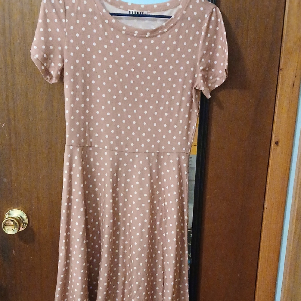 Polka Dot Short Sleeve Dress